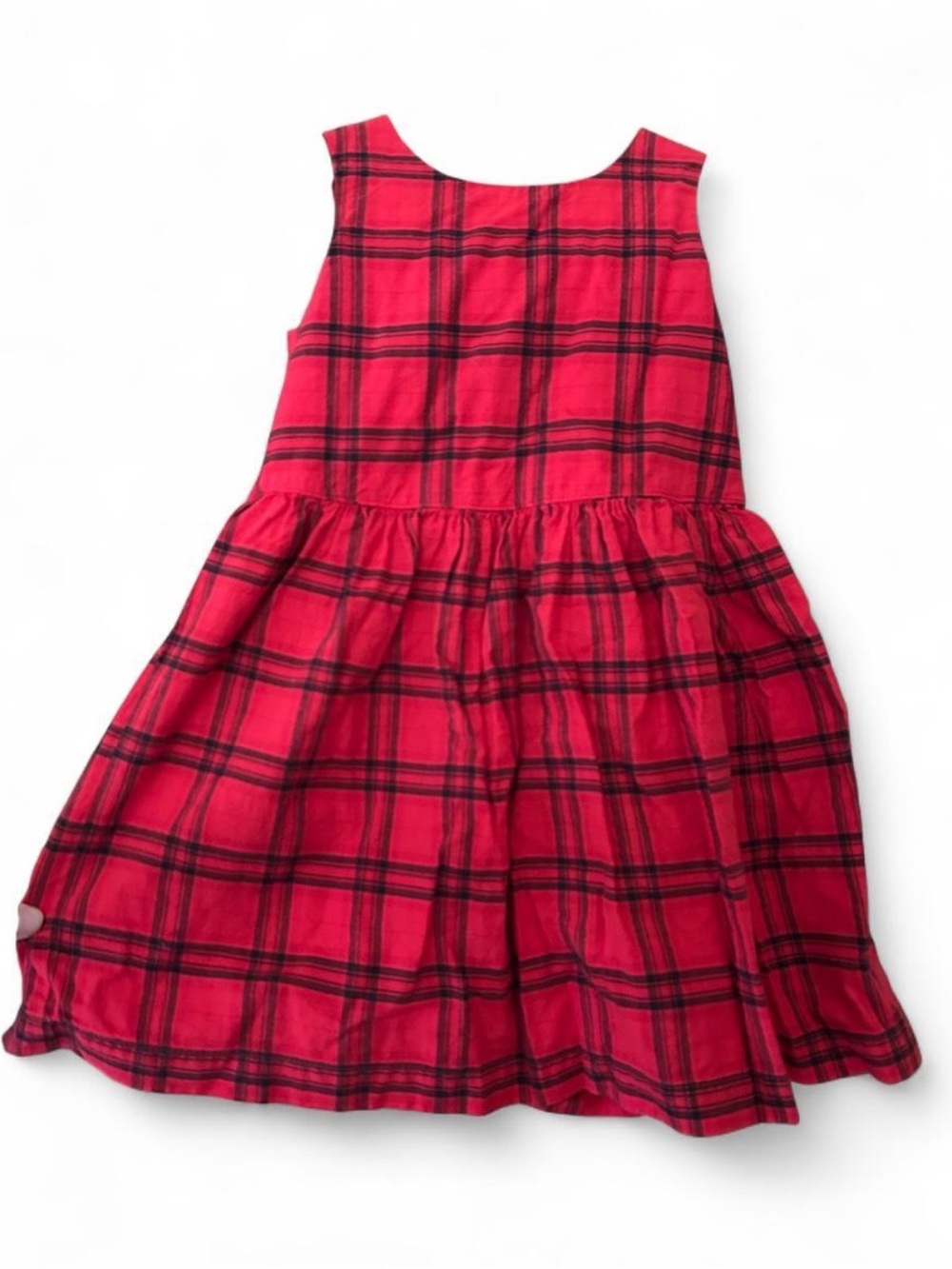 Carter's Red Plaid Sleeveless Dress